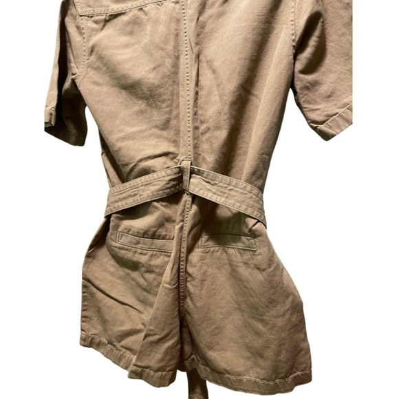 Converse Khaki belted denim romper - Picture 2 of 4